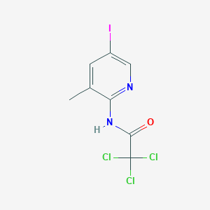 2,2,2-trichloro-N-(5-iodo-3-methyl-2-pyridinyl)acetamide