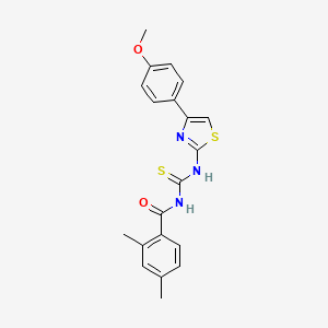 N-({[4-(4-methoxyphenyl)-1,3-thiazol-2-yl]amino}carbonothioyl)-2,4-dimethylbenzamide