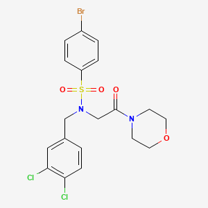 4-bromo-N-(3,4-dichlorobenzyl)-N-[2-(4-morpholinyl)-2-oxoethyl]benzenesulfonamide