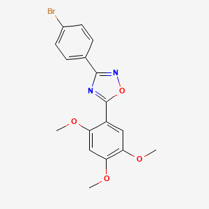 3-(4-bromophenyl)-5-(2,4,5-trimethoxyphenyl)-1,2,4-oxadiazole