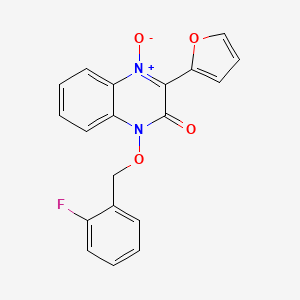 1-[(2-fluorobenzyl)oxy]-3-(2-furyl)-2(1H)-quinoxalinone 4-oxide