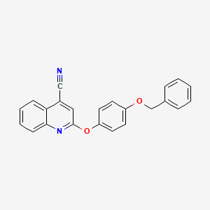 2-[4-(benzyloxy)phenoxy]-4-quinolinecarbonitrile