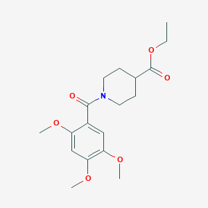 ethyl 1-(2,4,5-trimethoxybenzoyl)-4-piperidinecarboxylate