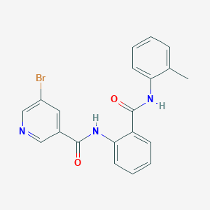 5-bromo-N-(2-{[(2-methylphenyl)amino]carbonyl}phenyl)nicotinamide