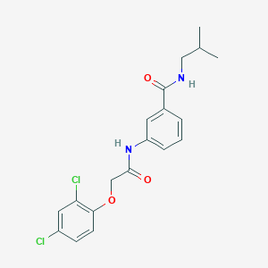 molecular formula C19H20Cl2N2O3 B3616827 3-{[(2,4-dichlorophenoxy)acetyl]amino}-N-isobutylbenzamide 