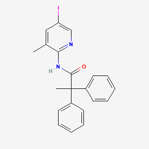 N-(5-iodo-3-methyl-2-pyridinyl)-2,2-diphenylpropanamide