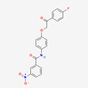 N-{4-[2-(4-fluorophenyl)-2-oxoethoxy]phenyl}-3-nitrobenzamide