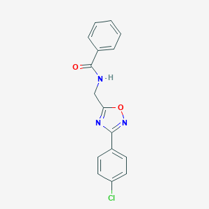 molecular formula C16H12ClN3O2 B361687 N-{[3-(4-chlorophenyl)-1,2,4-oxadiazol-5-yl]methyl}benzamide CAS No. 838888-65-6