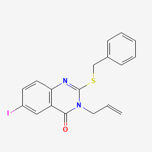 3-allyl-2-(benzylthio)-6-iodo-4(3H)-quinazolinone