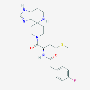 2-(4-fluorophenyl)-N-[3-(methylsulfanyl)-1-(1,5,6,7-tetrahydrospiro{imidazo[4,5-c]pyridine-4,4'-piperidine}-1'-ylcarbonyl)propyl]acetamide