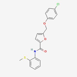 5-[(4-chlorophenoxy)methyl]-N-[2-(methylthio)phenyl]-2-furamide