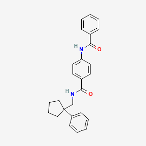 4-(benzoylamino)-N-[(1-phenylcyclopentyl)methyl]benzamide