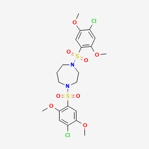 1,4-bis[(4-chloro-2,5-dimethoxyphenyl)sulfonyl]-1,4-diazepane