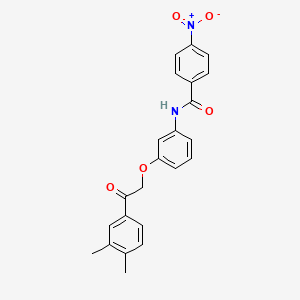 N-{3-[2-(3,4-dimethylphenyl)-2-oxoethoxy]phenyl}-4-nitrobenzamide