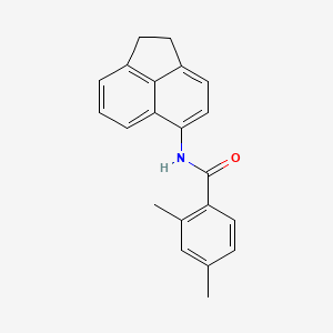 molecular formula C21H19NO B3617001 N-(1,2-dihydro-5-acenaphthylenyl)-2,4-dimethylbenzamide 