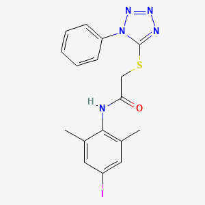 N-(4-iodo-2,6-dimethylphenyl)-2-[(1-phenyl-1H-tetrazol-5-yl)thio]acetamide