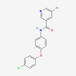 5-bromo-N-[4-(4-chlorophenoxy)phenyl]nicotinamide