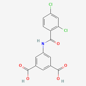 molecular formula C15H9Cl2NO5 B3617050 5-[(2,4-dichlorobenzoyl)amino]isophthalic acid 