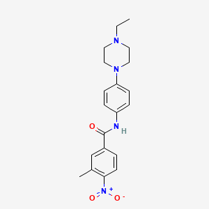 N-[4-(4-ethyl-1-piperazinyl)phenyl]-3-methyl-4-nitrobenzamide