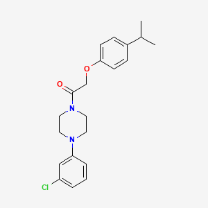 1-(3-chlorophenyl)-4-[(4-isopropylphenoxy)acetyl]piperazine