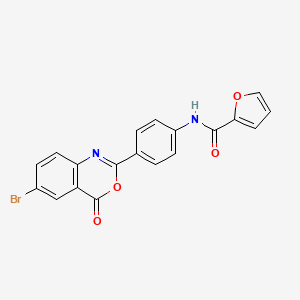 N-[4-(6-bromo-4-oxo-4H-3,1-benzoxazin-2-yl)phenyl]-2-furamide