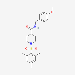 1-(mesitylsulfonyl)-N-(4-methoxybenzyl)-4-piperidinecarboxamide