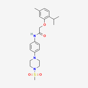 2-(2-isopropyl-5-methylphenoxy)-N-{4-[4-(methylsulfonyl)-1-piperazinyl]phenyl}acetamide