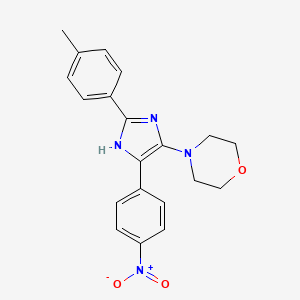 4-[2-(4-methylphenyl)-5-(4-nitrophenyl)-1H-imidazol-4-yl]morpholine