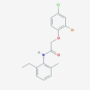 2-(2-bromo-4-chlorophenoxy)-N-(2-ethyl-6-methylphenyl)acetamide