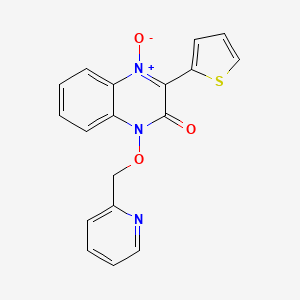 1-(2-pyridinylmethoxy)-3-(2-thienyl)-2(1H)-quinoxalinone 4-oxide