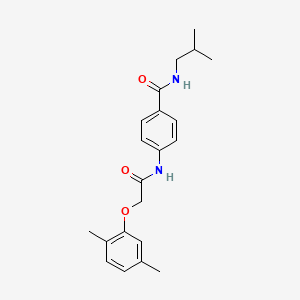 4-{[(2,5-dimethylphenoxy)acetyl]amino}-N-isobutylbenzamide