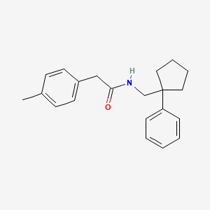 2-(4-methylphenyl)-N-[(1-phenylcyclopentyl)methyl]acetamide