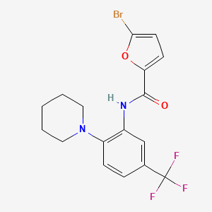 5-bromo-N-[2-(1-piperidinyl)-5-(trifluoromethyl)phenyl]-2-furamide