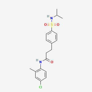 N-(4-chloro-2-methylphenyl)-3-{4-[(isopropylamino)sulfonyl]phenyl}propanamide