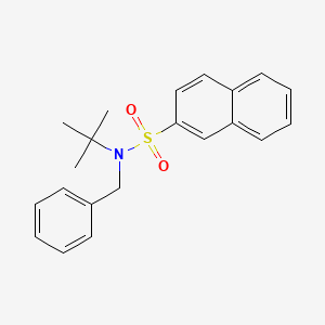 molecular formula C21H23NO2S B3617265 N-benzyl-N-(tert-butyl)-2-naphthalenesulfonamide 