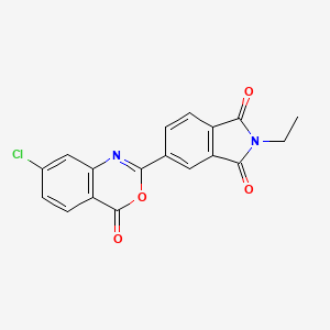 5-(7-chloro-4-oxo-4H-3,1-benzoxazin-2-yl)-2-ethyl-1H-isoindole-1,3(2H)-dione