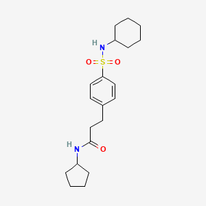 3-{4-[(cyclohexylamino)sulfonyl]phenyl}-N-cyclopentylpropanamide