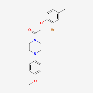 1-[(2-bromo-4-methylphenoxy)acetyl]-4-(4-methoxyphenyl)piperazine