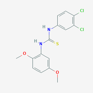 molecular formula C15H14Cl2N2O2S B3617397 N-(3,4-dichlorophenyl)-N'-(2,5-dimethoxyphenyl)thiourea 