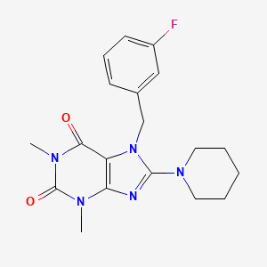 7-(3-fluorobenzyl)-1,3-dimethyl-8-(1-piperidinyl)-3,7-dihydro-1H-purine-2,6-dione