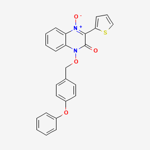 1-[(4-phenoxybenzyl)oxy]-3-(2-thienyl)-2(1H)-quinoxalinone 4-oxide