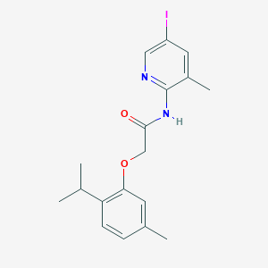 N-(5-iodo-3-methyl-2-pyridinyl)-2-(2-isopropyl-5-methylphenoxy)acetamide