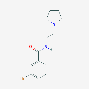 molecular formula C13H17BrN2O B361751 3-溴-N-[2-(吡咯烷-1-基)乙基]苯甲酰胺 CAS No. 386297-55-8