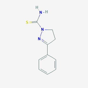 molecular formula C10H11N3S B361752 3-phenyl-4,5-dihydro-1H-pyrazole-1-carbothioamide CAS No. 128922-11-2