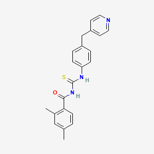 2,4-dimethyl-N-({[4-(4-pyridinylmethyl)phenyl]amino}carbonothioyl)benzamide