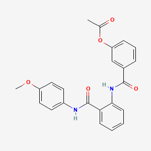 molecular formula C23H20N2O5 B3617604 3-{[(2-{[(4-methoxyphenyl)amino]carbonyl}phenyl)amino]carbonyl}phenyl acetate 