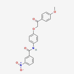 N-{4-[2-(4-methoxyphenyl)-2-oxoethoxy]phenyl}-3-nitrobenzamide