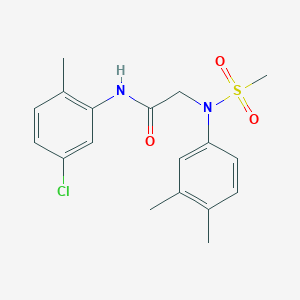 N~1~-(5-chloro-2-methylphenyl)-N~2~-(3,4-dimethylphenyl)-N~2~-(methylsulfonyl)glycinamide