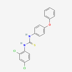 molecular formula C19H14Cl2N2OS B3617659 N-(2,4-dichlorophenyl)-N'-(4-phenoxyphenyl)thiourea 