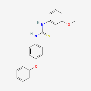 molecular formula C20H18N2O2S B3617665 N-(3-methoxyphenyl)-N'-(4-phenoxyphenyl)thiourea 